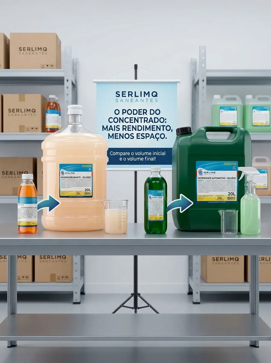 O Poder dos produtos de limpeza concentrados Lauro de Freitas